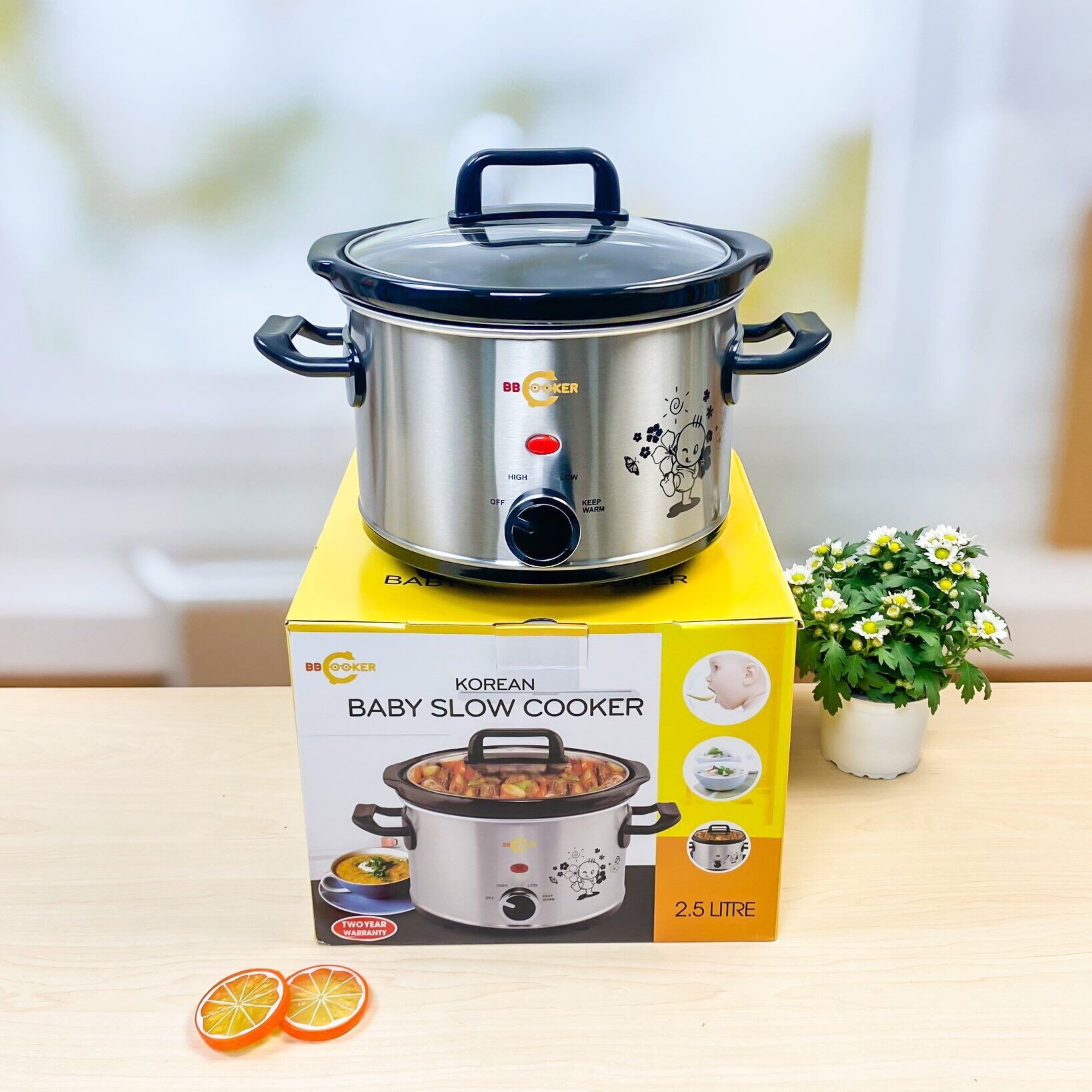 Nồi nấu chậm bbcooker hàn quốc 1,5l - 2,5l - 3,5l