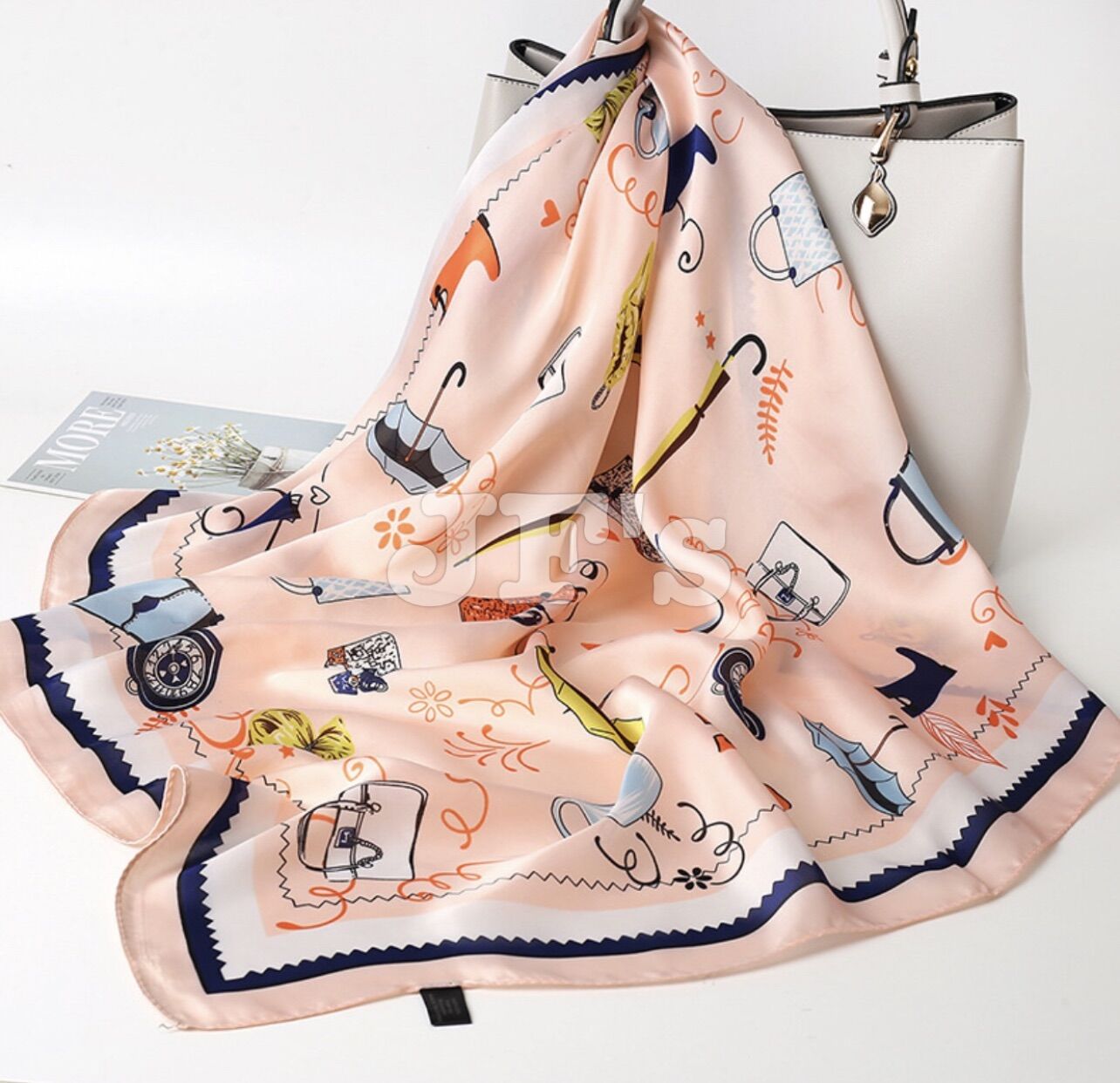 khăn quàn cổ thời trang nữ, khăn lụa vuông cao cấp 70cm x 70cm