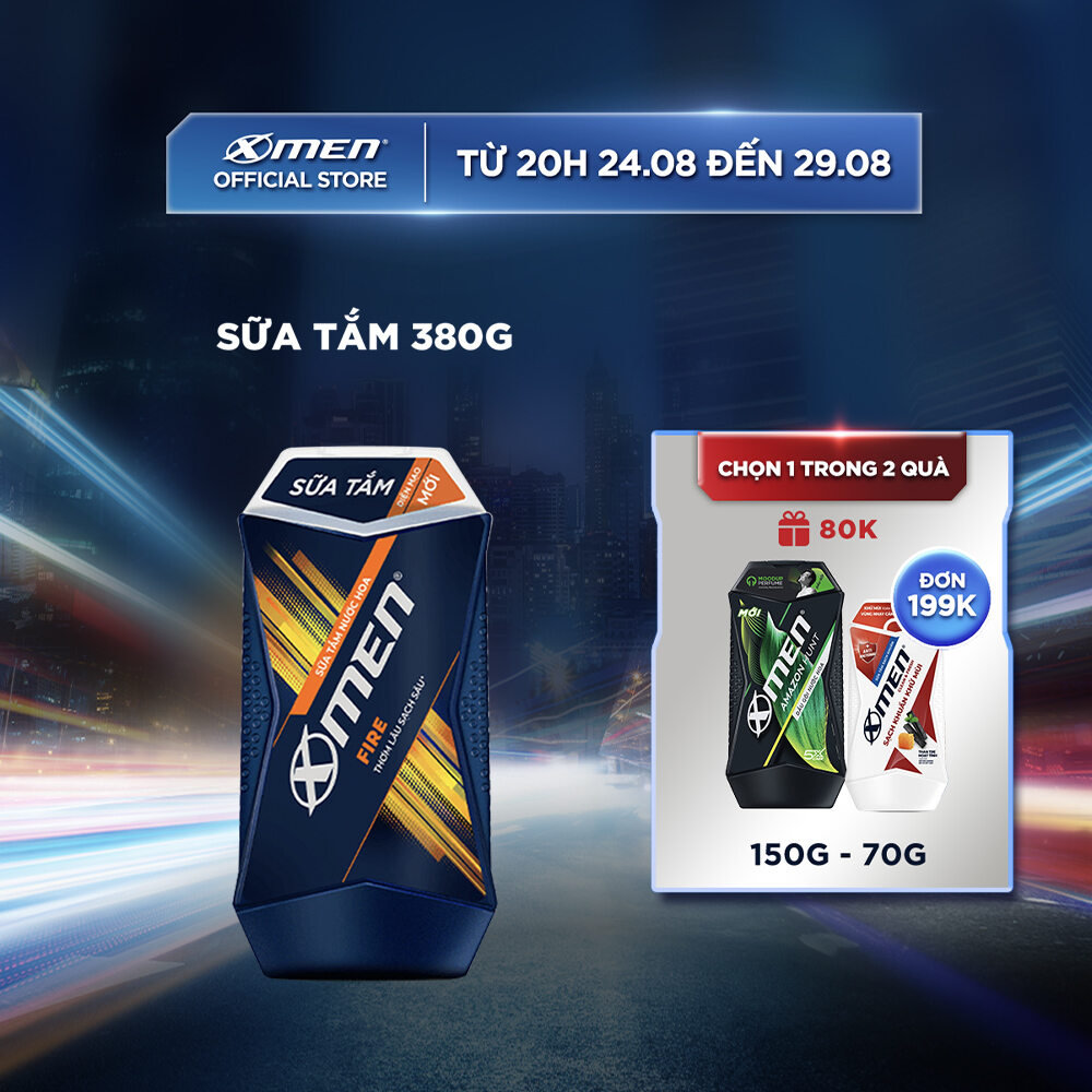 Sữa tắm nước hoa x-men fire 380g