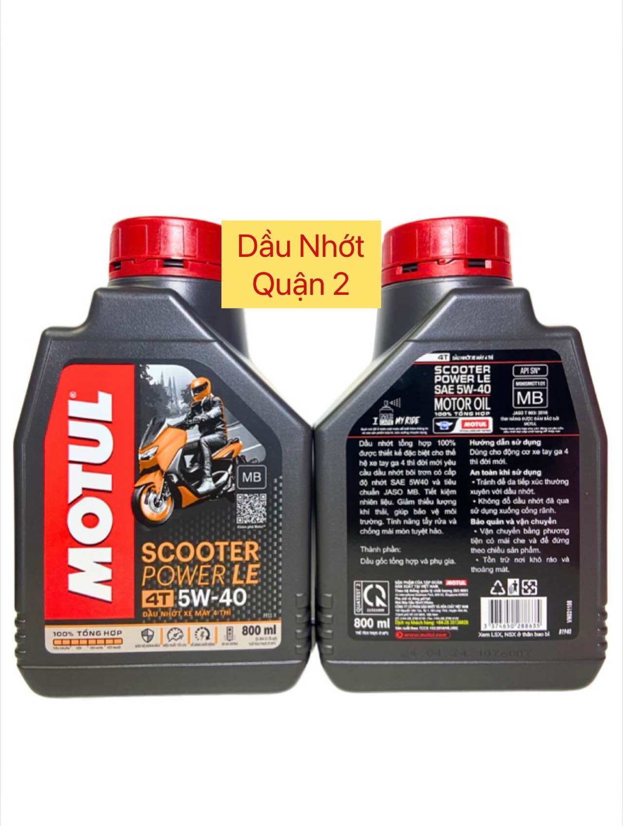 Nhớt motul xe ga Power LE 800ml