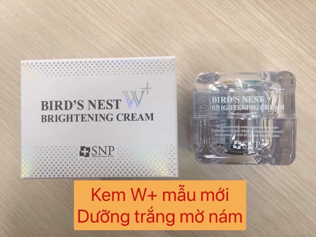 Kem Dưỡng Yến Trắng W+ Snp Hàn Quốc (Tặng 2 Mặt Nạ Cao Cấp Của Snp)