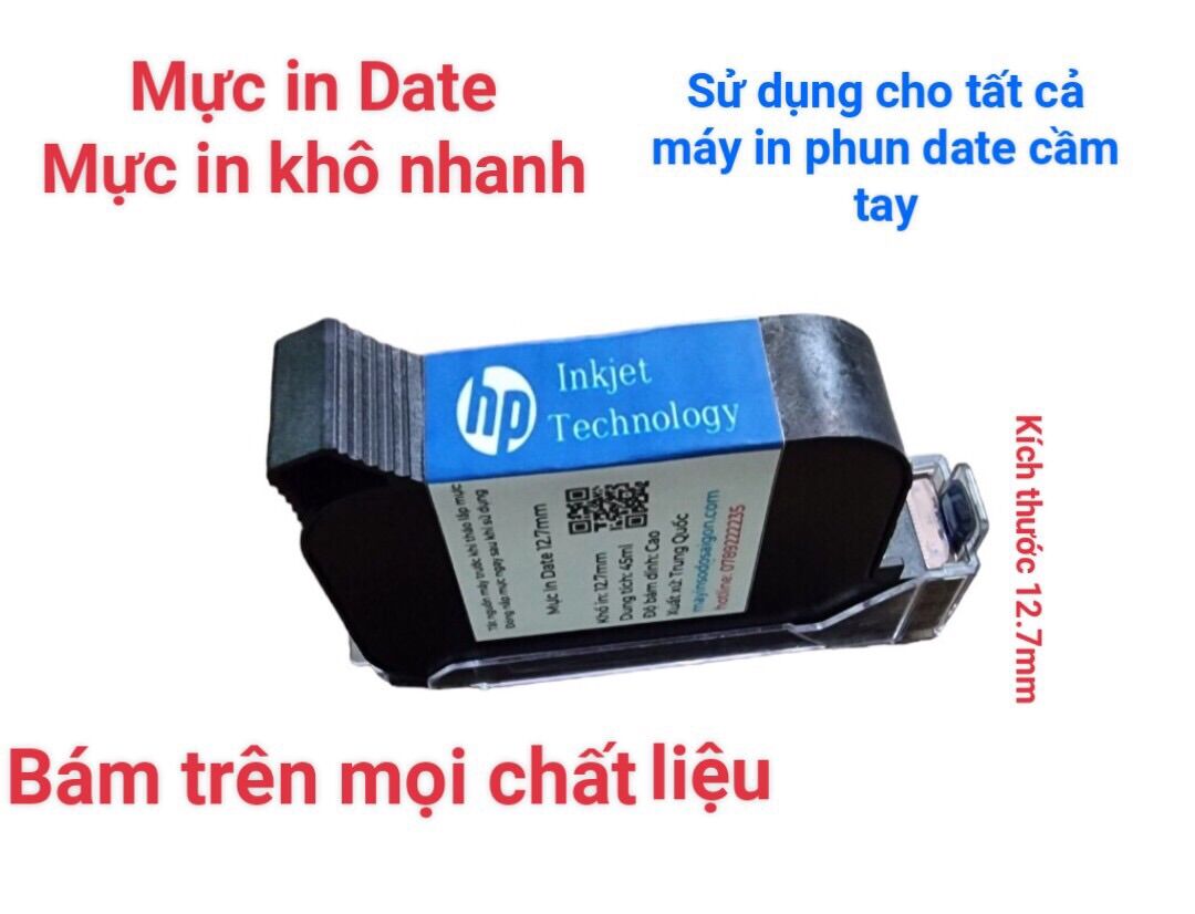 Mực in date chất lượng cao giá tốt, sử dụng cho tất cả các máy in date cầm tay
