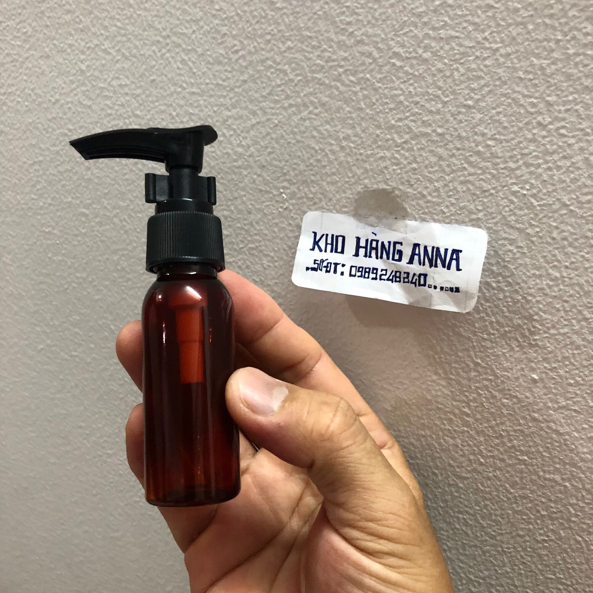 COMBO 5 chai Nâu vòi nhấn xịt giọt - Set 5 chai nhựa màu Nâu nhỏ 100ml/ 50ml / 30ml Vòi nhấn nhỏ giọt đựng nước rửa tay , chiết Mỹ phẩm , đựng gel xịt khuẩn