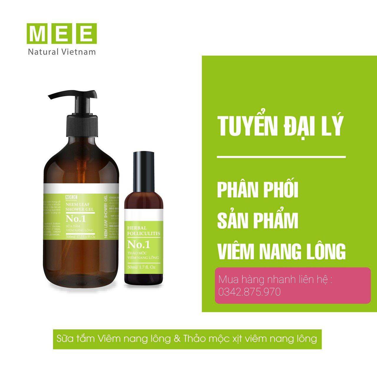 [ XỊT 100ML, SỮA TẮM ] COMBO MEE NATURAL CHO VNL