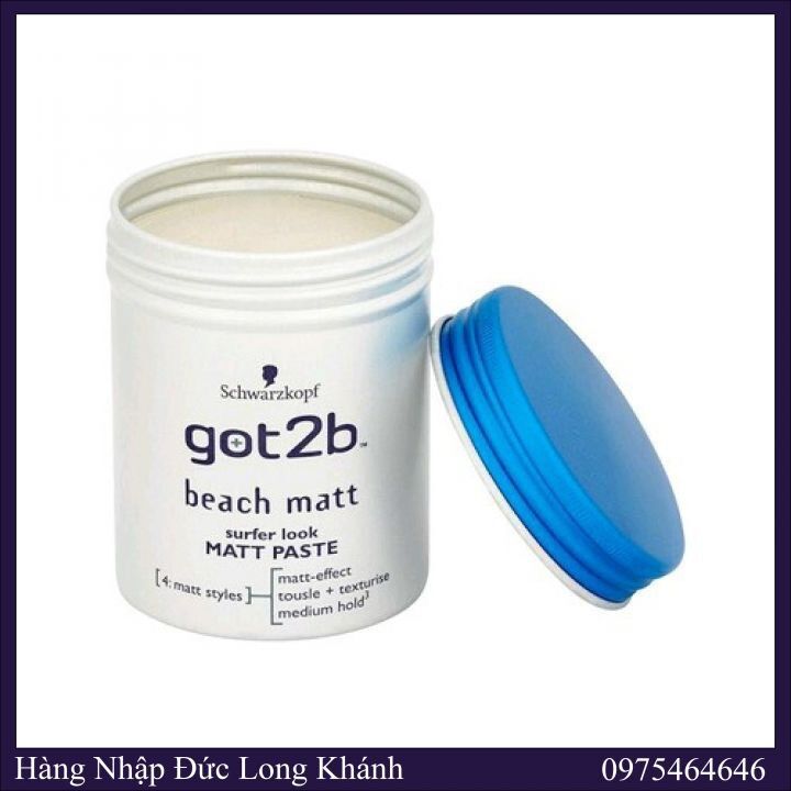 Sáp vuốt tóc got2b strand matte surfer look matt paste schwarzkopf