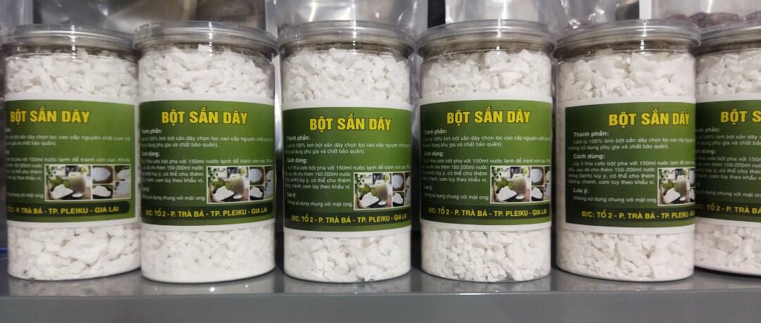 1kg bột sắn dây chuẩn ngon (đóng hũ lon pet mới)