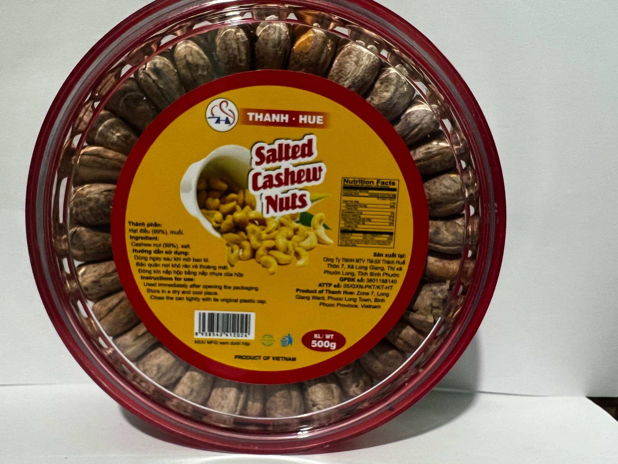 500GRAM HẠT ĐIỀU RANG MUỐI NGUYÊN LỤA