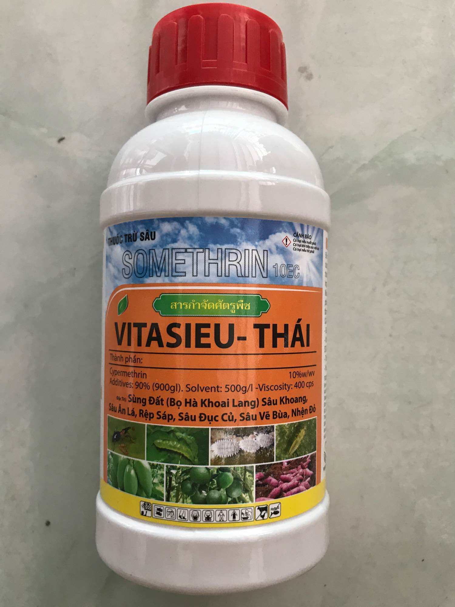 ( Thanh phúc 64) Thuốc trừ sâu Vitasieu Thai _ KL: 450ml sâu cuốn lá, rệp sáp, sâu vẽ bùa, nhiện đỏ, côn trùng