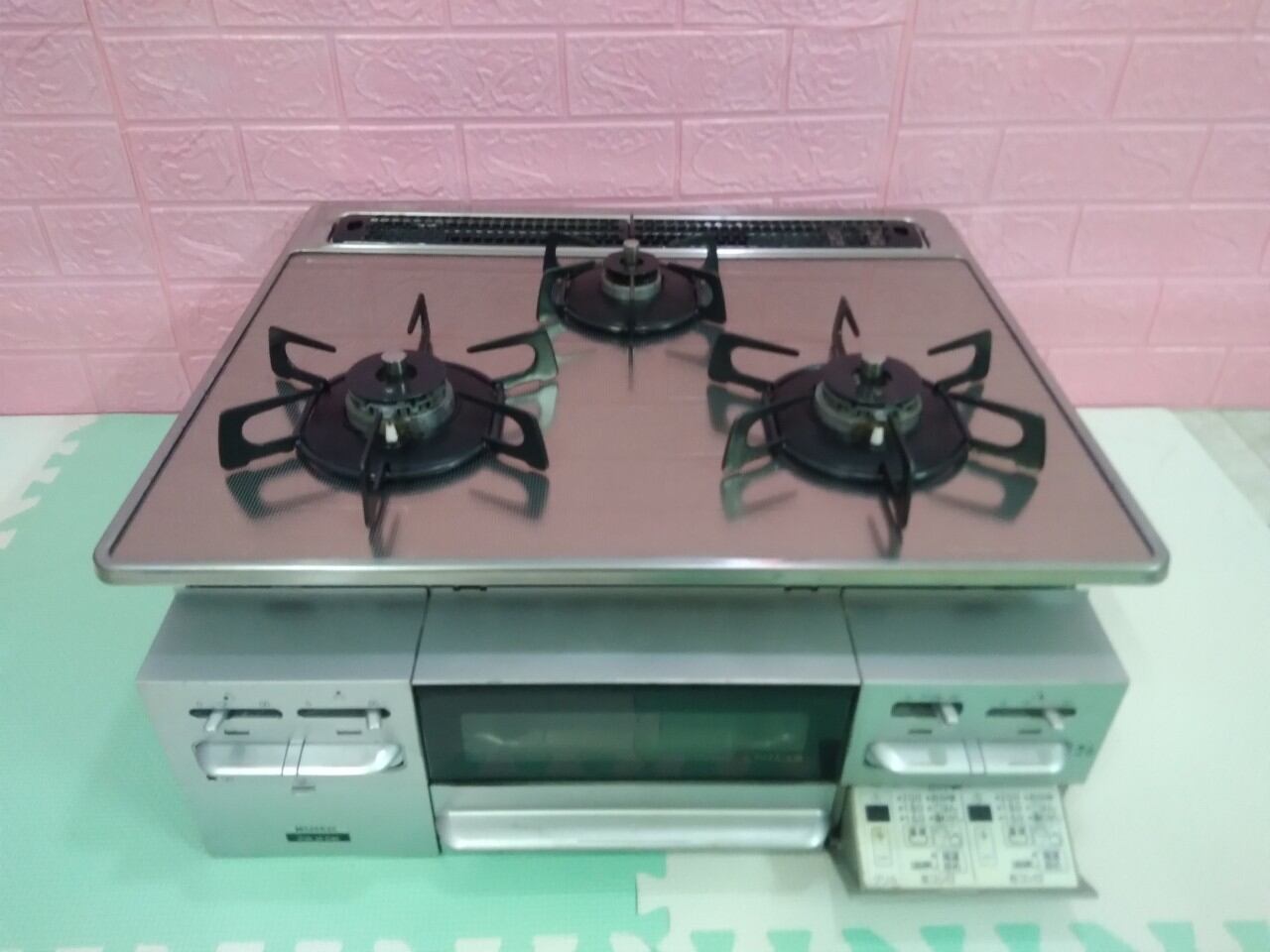 Bếp gas âm osaka c 60 hẹn giờ tắt bếp nấu lò nướng 2 tầng lửa hàng nội địa nhật bản