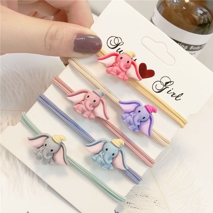 Chun buộc tóc/Thun cột tóc hoạt hình voi