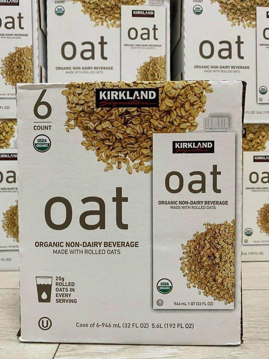 Sữa Yến Mạch Không Đường Kirkland Signature Oat Organic Non Dairy Beverage