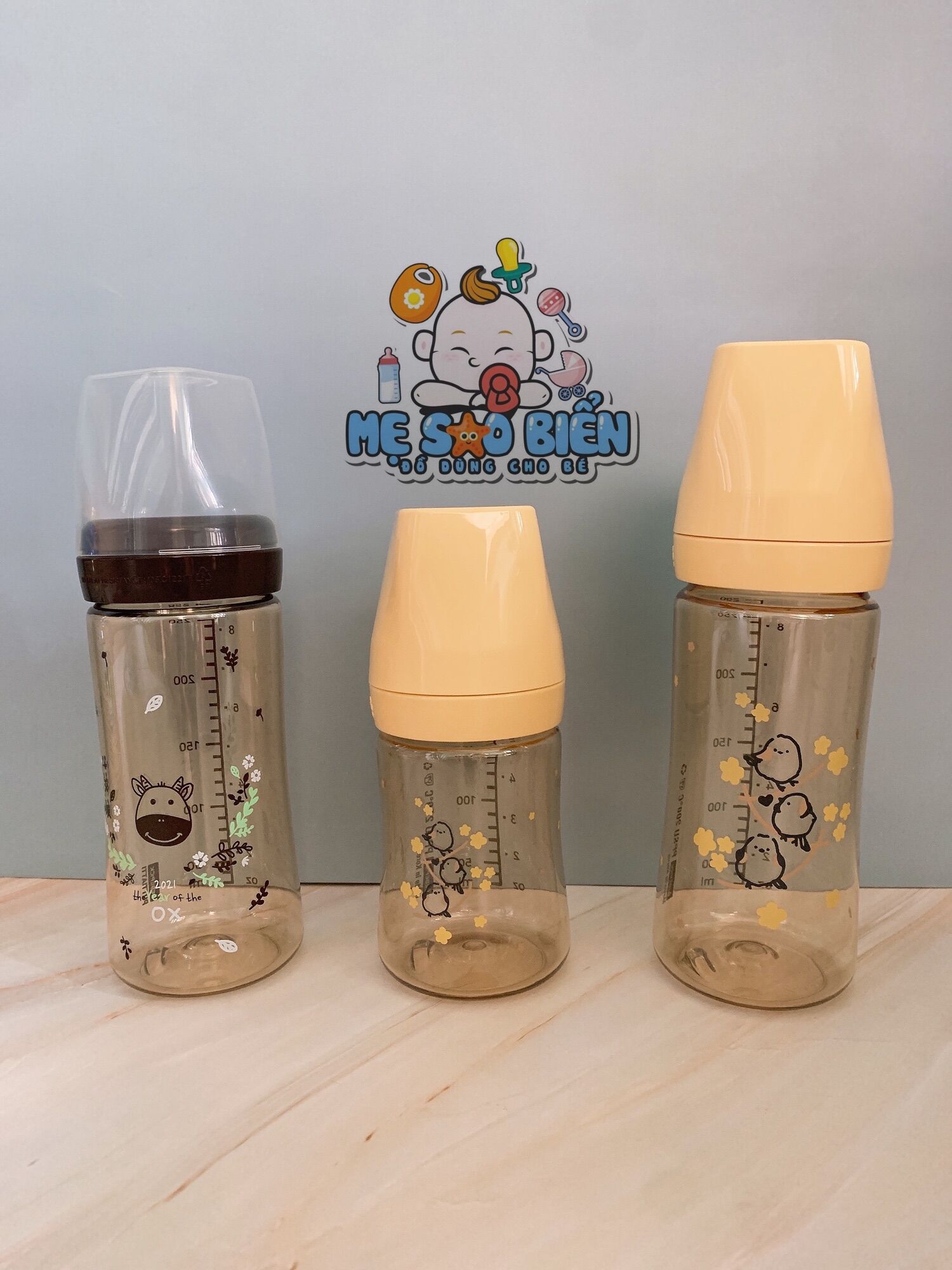Bình sữa Bebepick 150ml/ 250ml Hàn Quốc (tuỳ chọn núm ty)