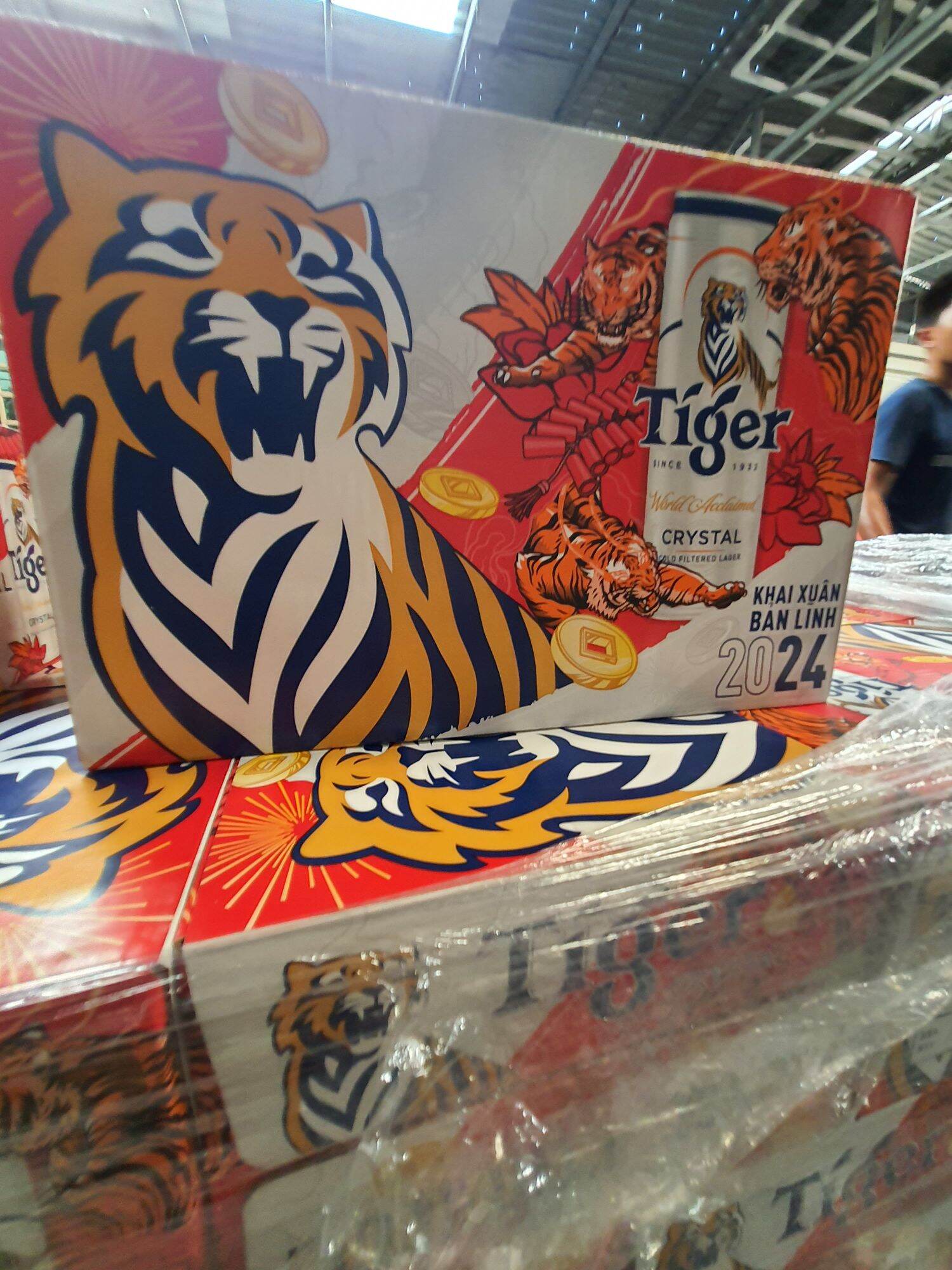 THÙNG 24 LON BIA TIGER BẠC   x 330ml