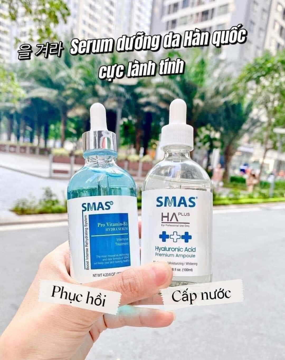 Serum ha + b5 cấp ẩm phục hồi da smas 120ml