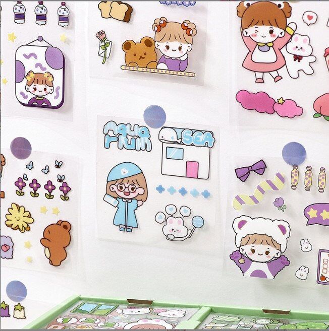 Hộp sticker 100 tấm (1000 sticker) không thấm nước