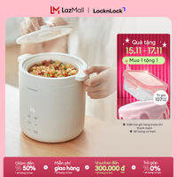 Nồi cơm điện mini Lock&Lock Bianco mini rice cooker Màu ngà EJR314IVY đa chức năng, giữ ấm, hẹn giờ, phủ men sứ