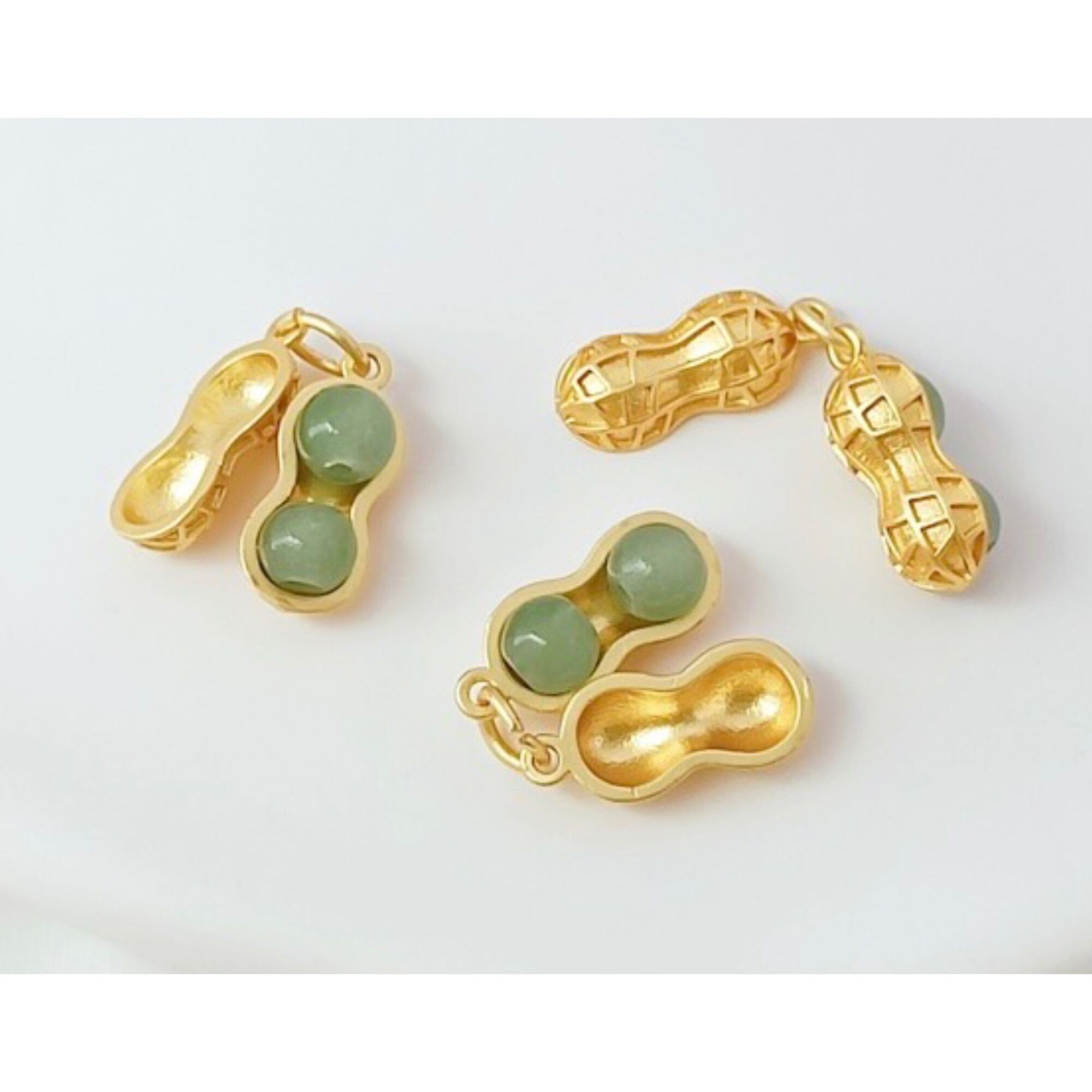 Charm hạt đậu phụng hạt lạc mic vòng(sp không bao gồm vòng)