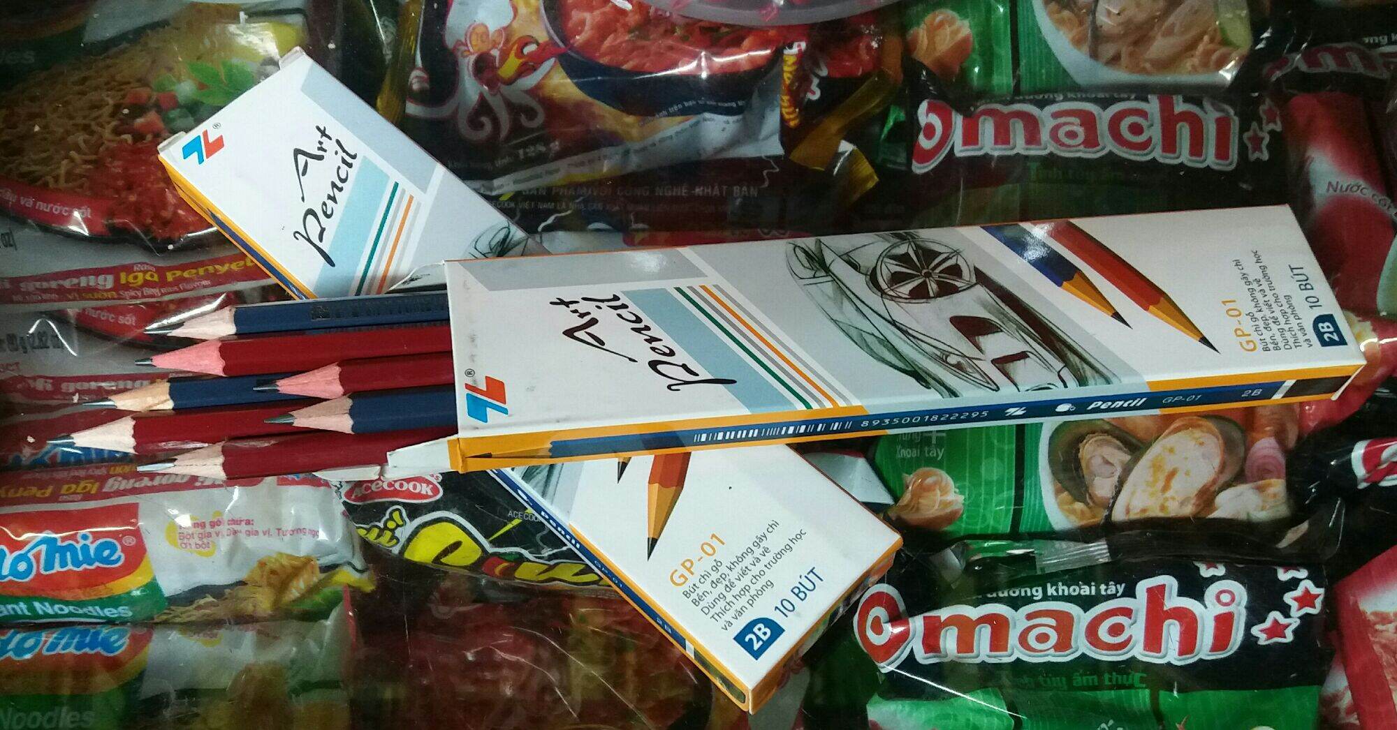 Hộp 10 cây bút chì gỗ 2B Thiên Long GP-01