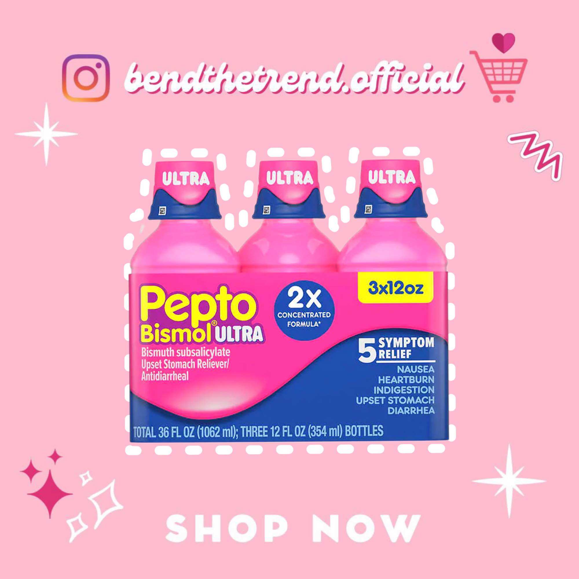 Tách lẻ 1 chai siro pepto bismol ultra hỗ trợ tiêu hoá, dạ dày 354ml