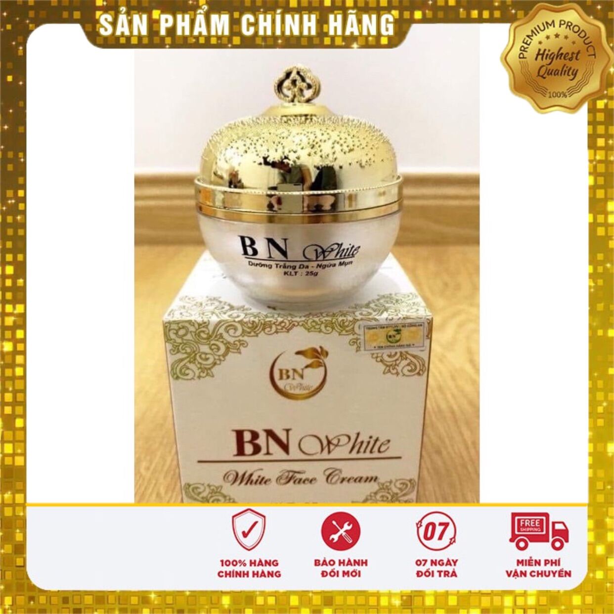 Kem Face Bn White Đẩy Lùi Thâm Nám Tàn Nhang Mụn Dưỡng Trắng Da Mịn Màng