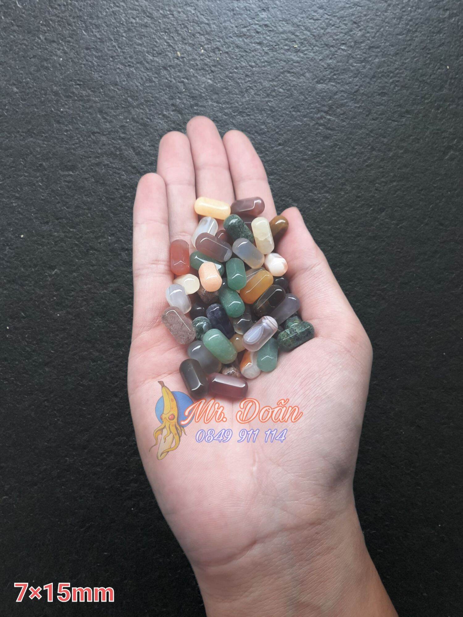 1 viên bi lục lăng đá tự nhiên