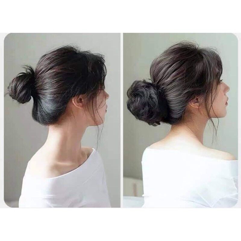 BÚI TÓC NỮ, Tóc Búi Rối Sang Chảnh Cho Nữ, Tóc Búi Giả