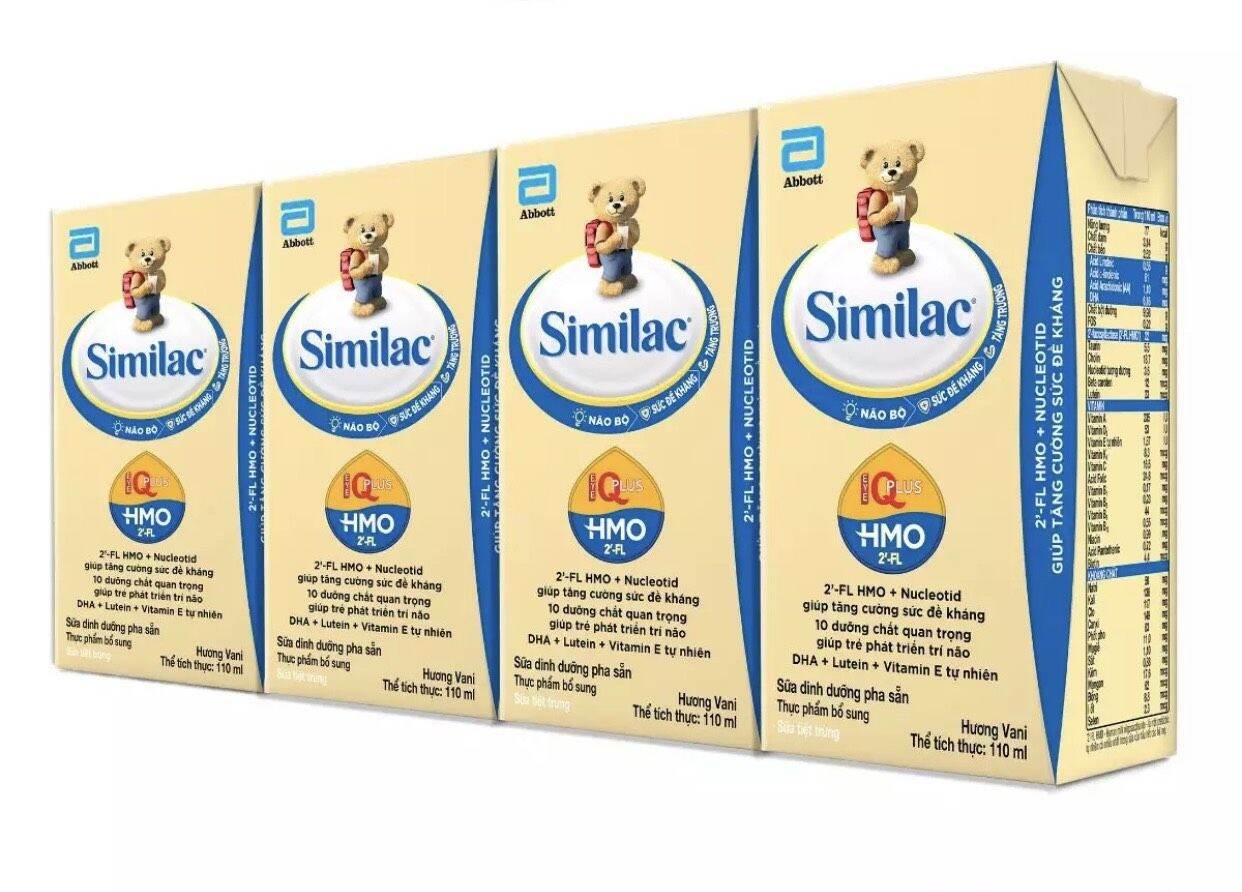 Lốc 4 hộp sữa nước Similac 110ml