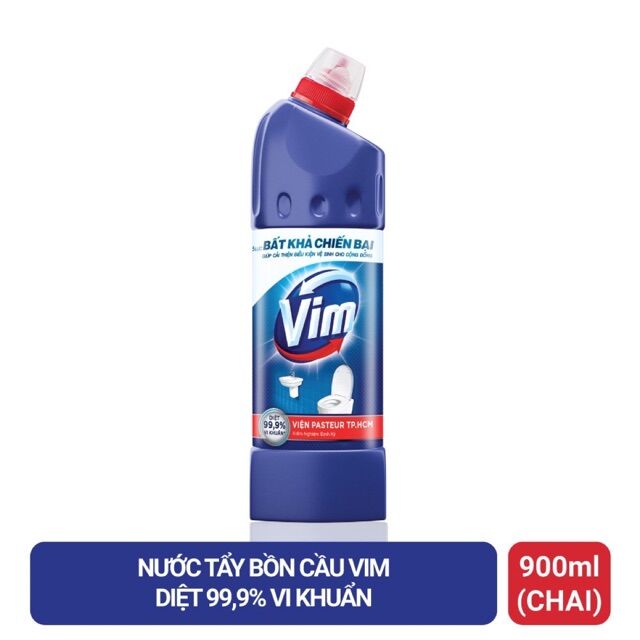 Nước tẩy bồn cầu Vim, chai 900ml
