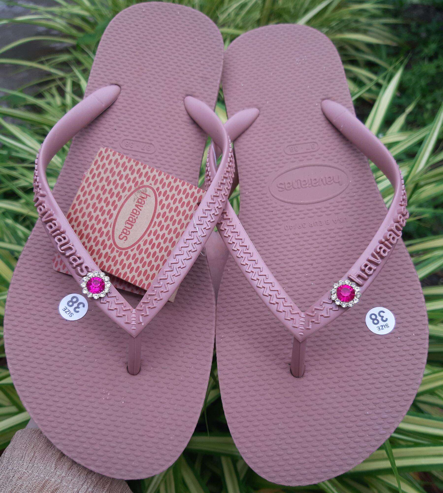 🔥FREESHIP🔥HAVAIANAS - Dép Nữ Đính Đá Hoa Mai