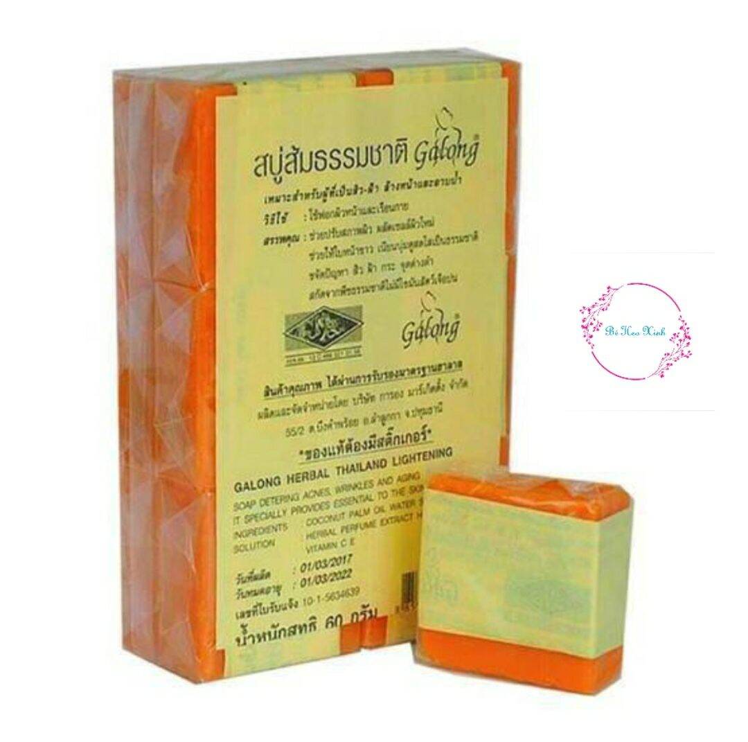 Xà bông chiết xuất cam nghệ Thái Lan