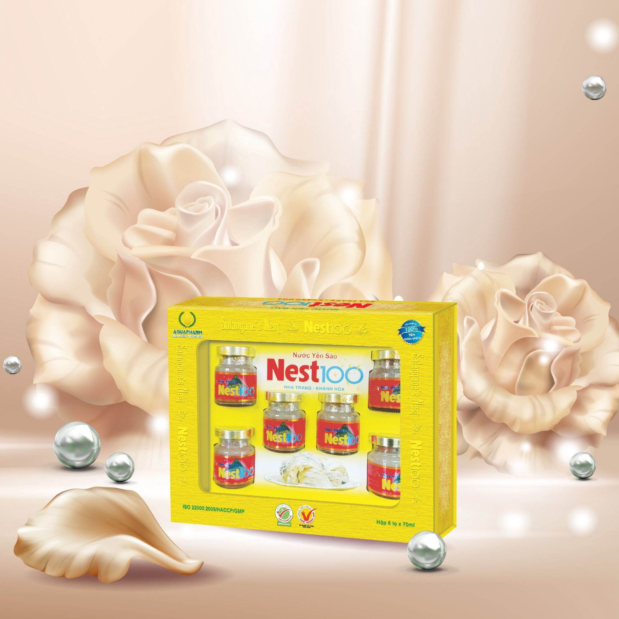 ƯỚC YẾN SÀO NEST100 CÓ ĐƯỜNG 70ML - AQUAPHARM