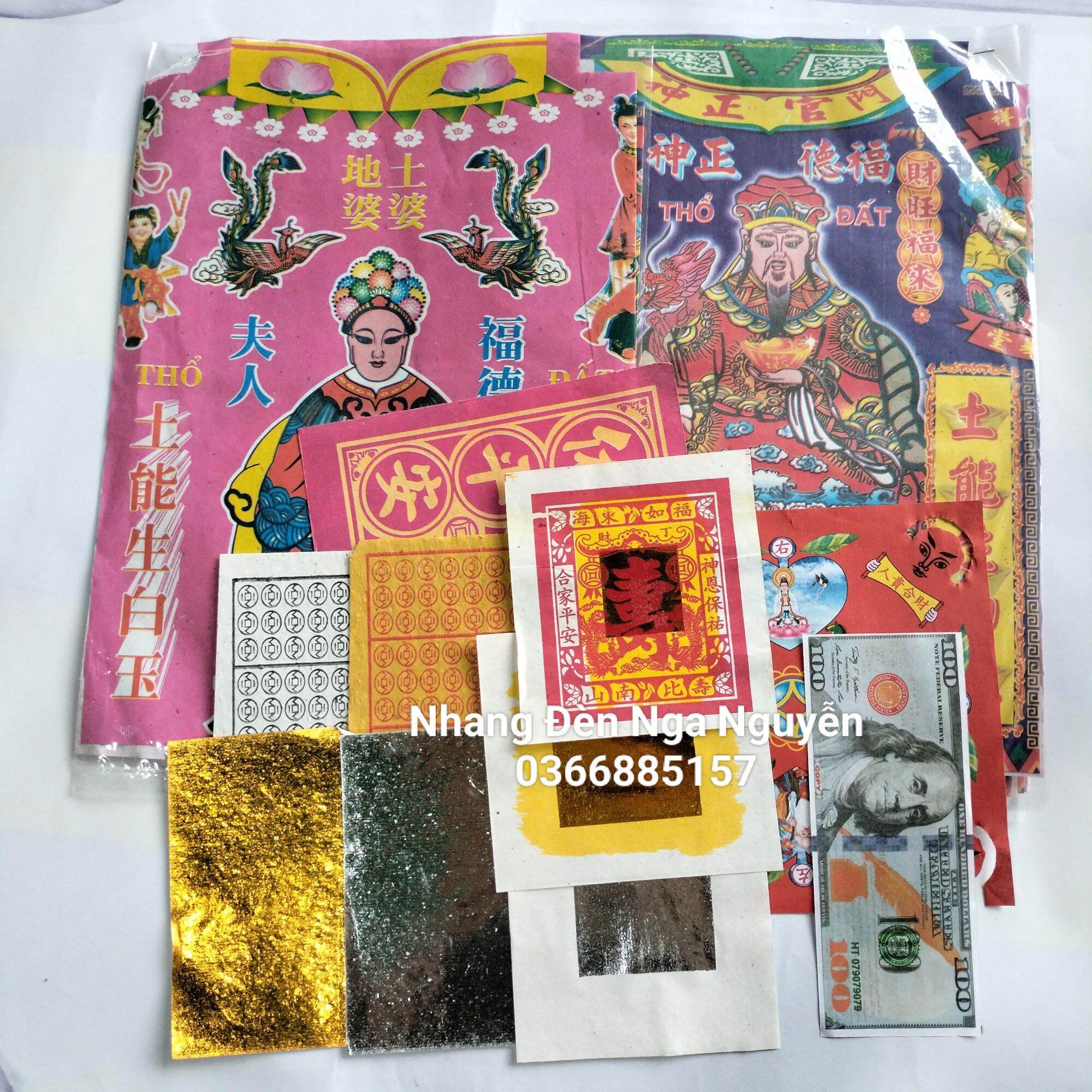 Bộ giấy cúng thần tài ông địa nhỏ
