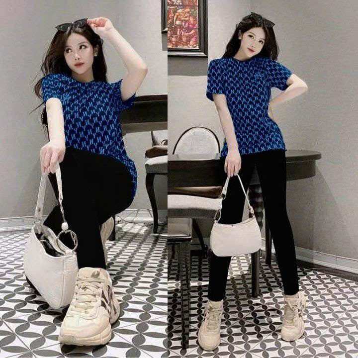 SÉT BỘ ĐỒ NỮ QUẦN DÀI THUN COTTON PHỐI 3D CAO CẤP