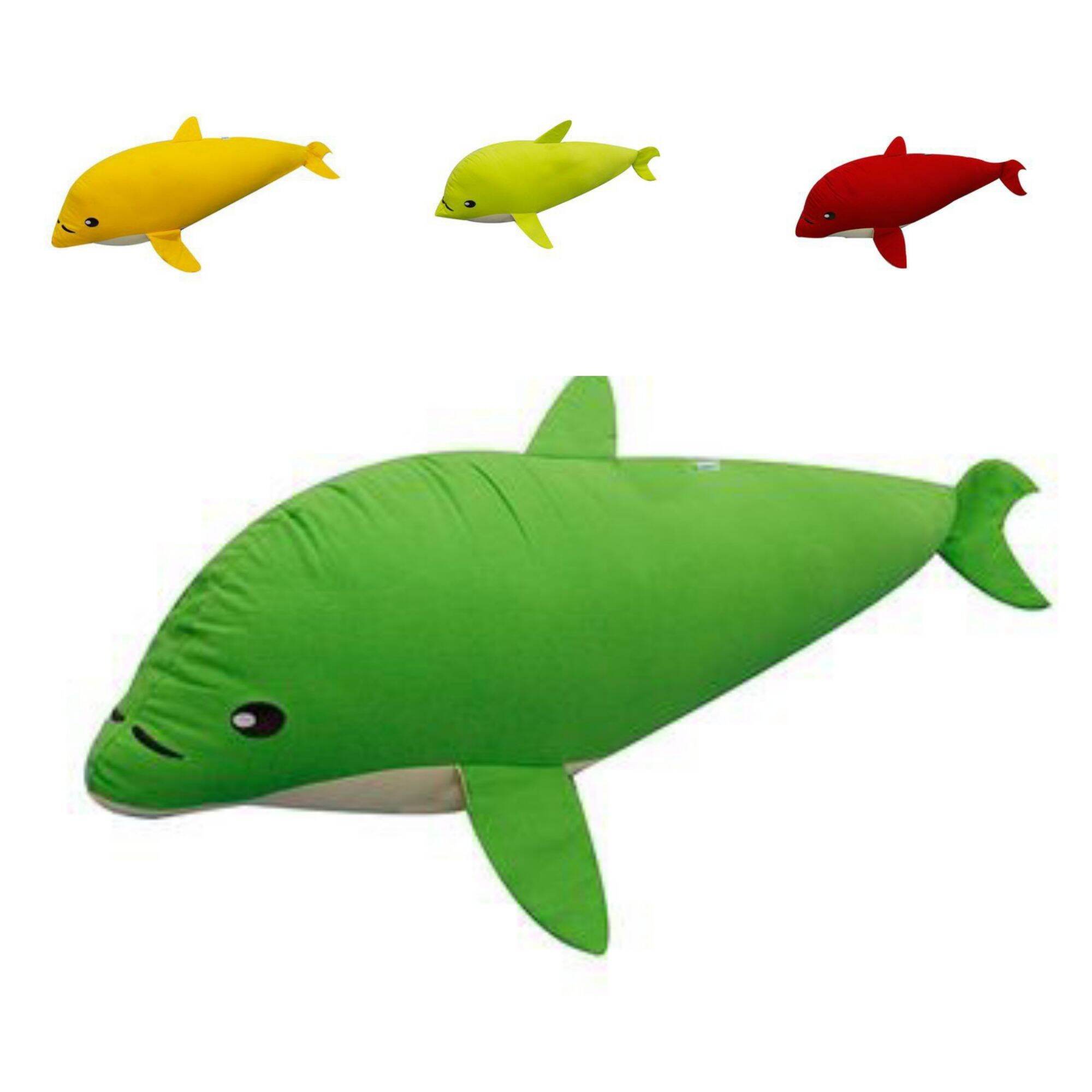 Gối ôm hình thú con cá voi 76x20cm, gối thú nhồi bông