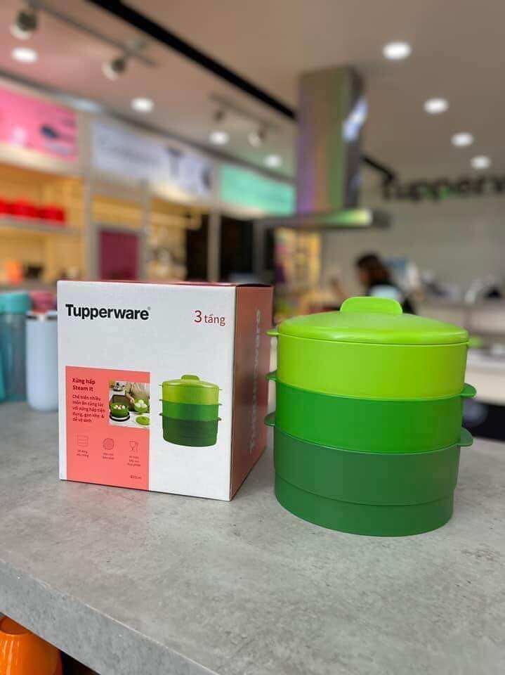 Xửng hấp 3 tầng Tupperware