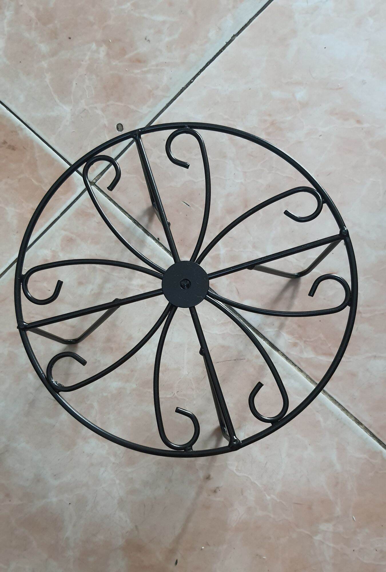 kệ để chậu hoa, bể cá bằng sắt mỹ thuật - đk 21cm