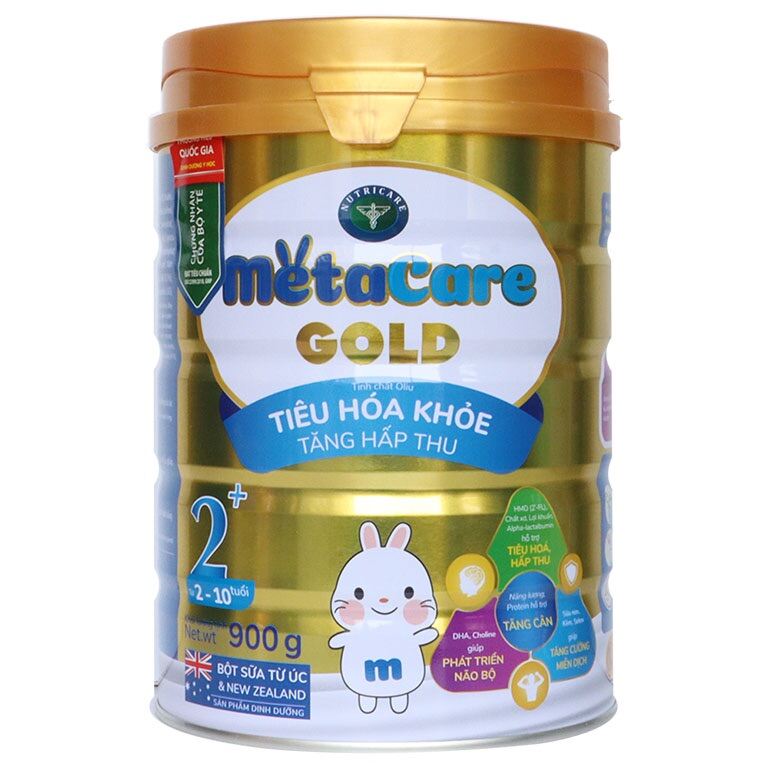 Sữa bột Nutricare Metacare Gold 2 900g