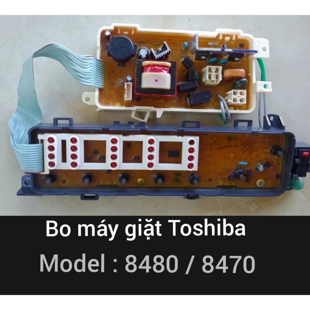 Bo mạch máy giặt toshiba 2 mảnh: aw-e84sv, 8480sv, 8470sv, 8470, 8460, 8560 tháo máyn