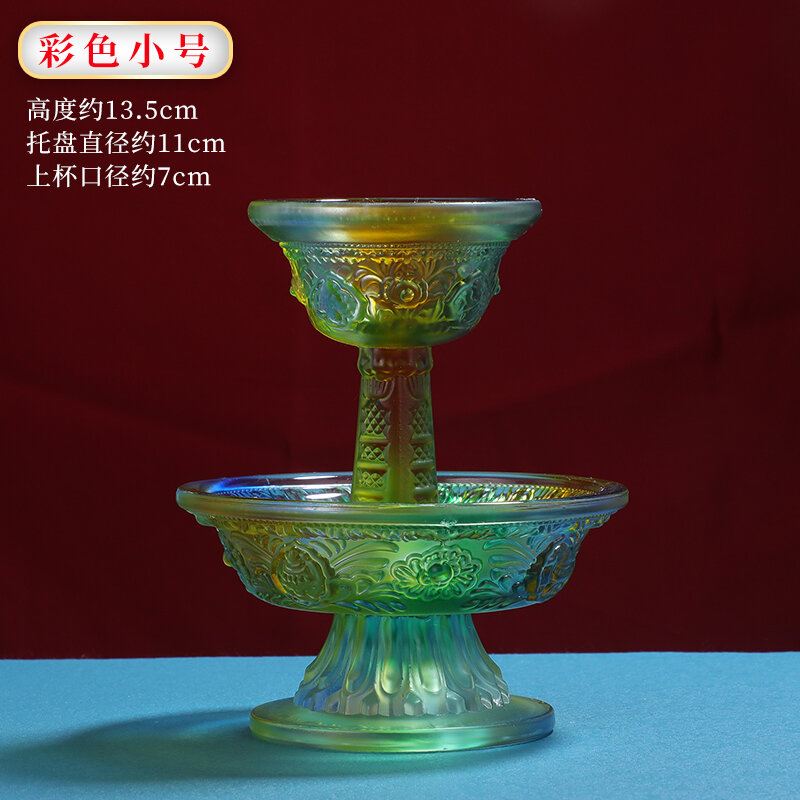 Cốc hộ pháp cốc hộ pháp thờ mật tông đồ dùng dân tộc tây tạng đồ trưng bày thờ cúng trước phật cốc nước thánh cốc hộ pháp lưu ly