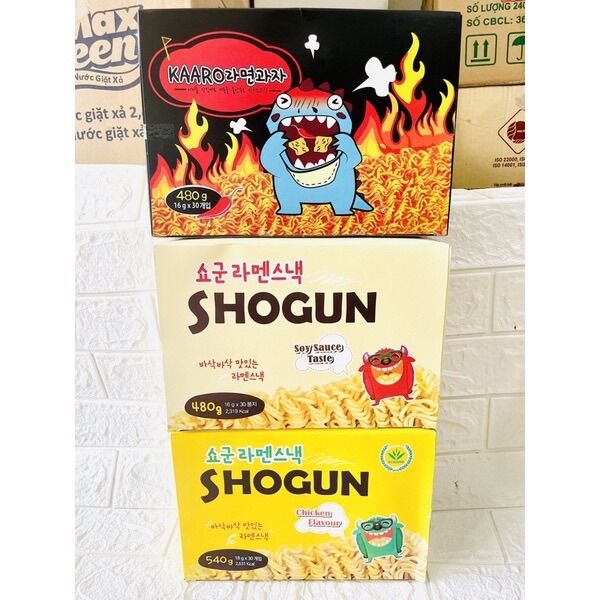 Mì tôm trẻ em shogun- hộp 30 gói x18g