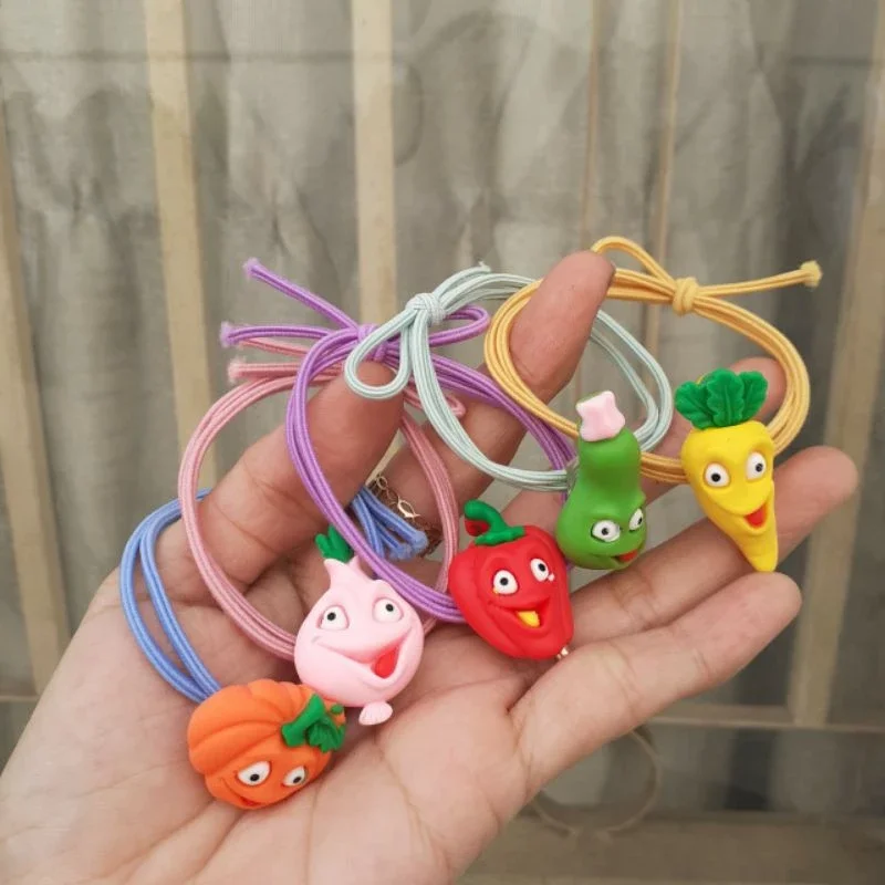 Dây cột tóc rau củ dễ thươg