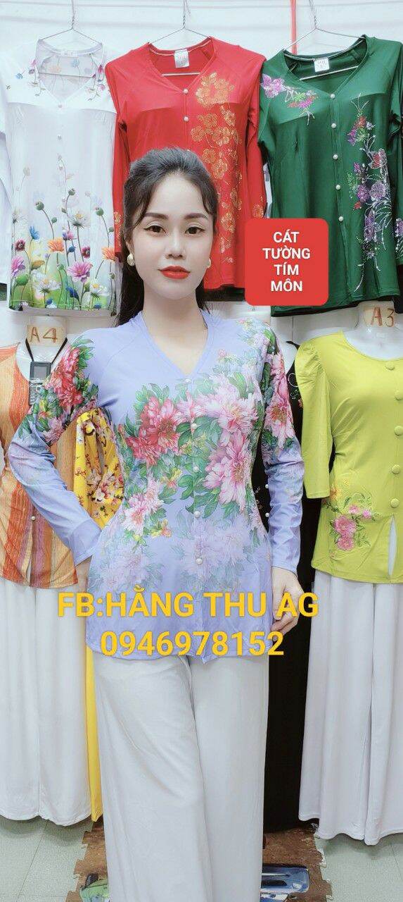 ÁO BÀ BA 5D MẪU CÁT TƯỜNG SIÊU PHẨM THUN LỤA 5D CỰC MÁT