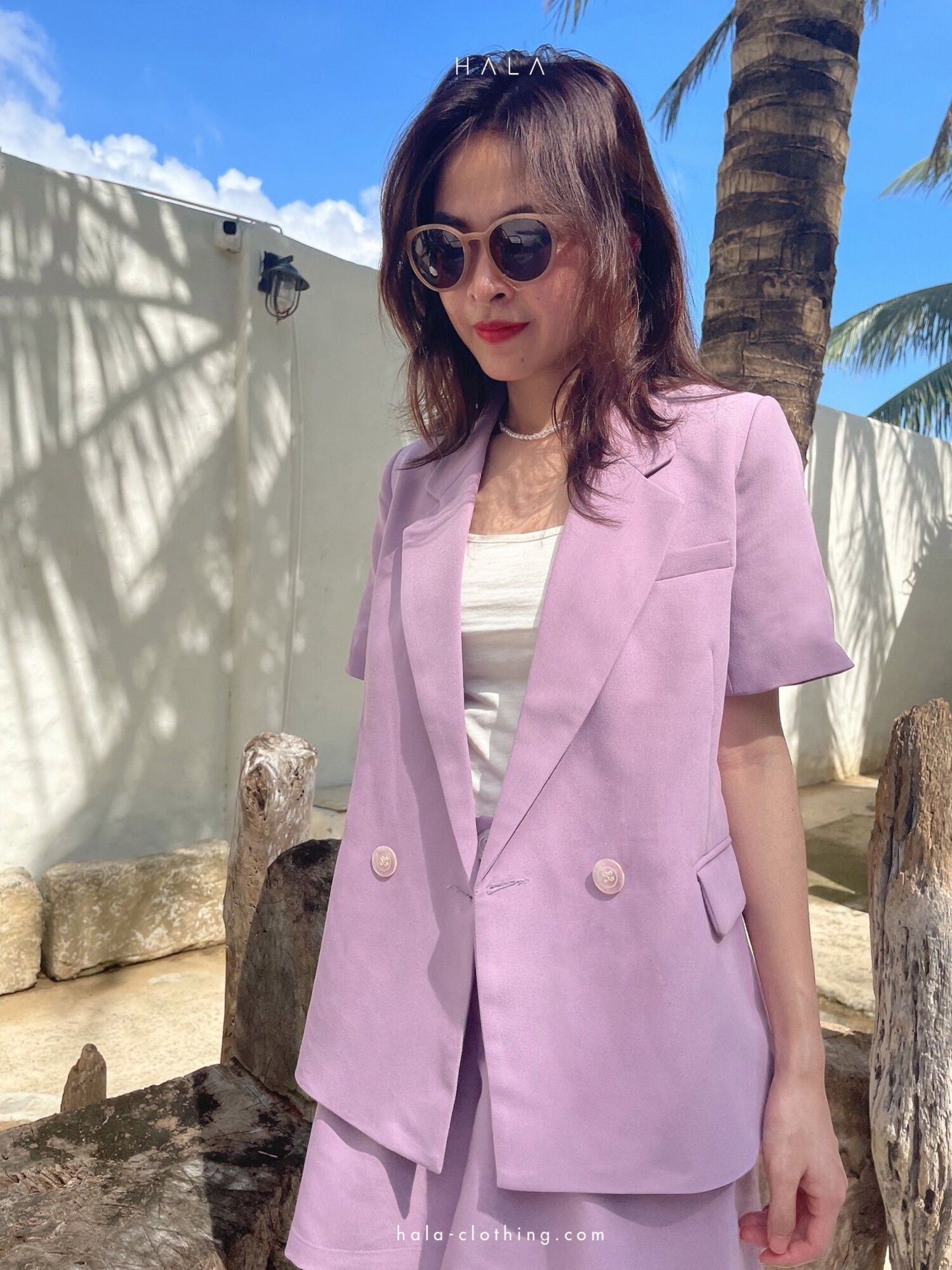 HALA Short Sleeve Blazer - Blazer ngắn tay
