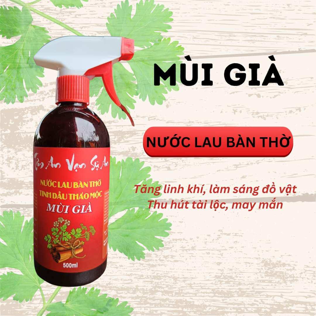 Nước mùi già quế lau ban thờ - 500ml chai xịt