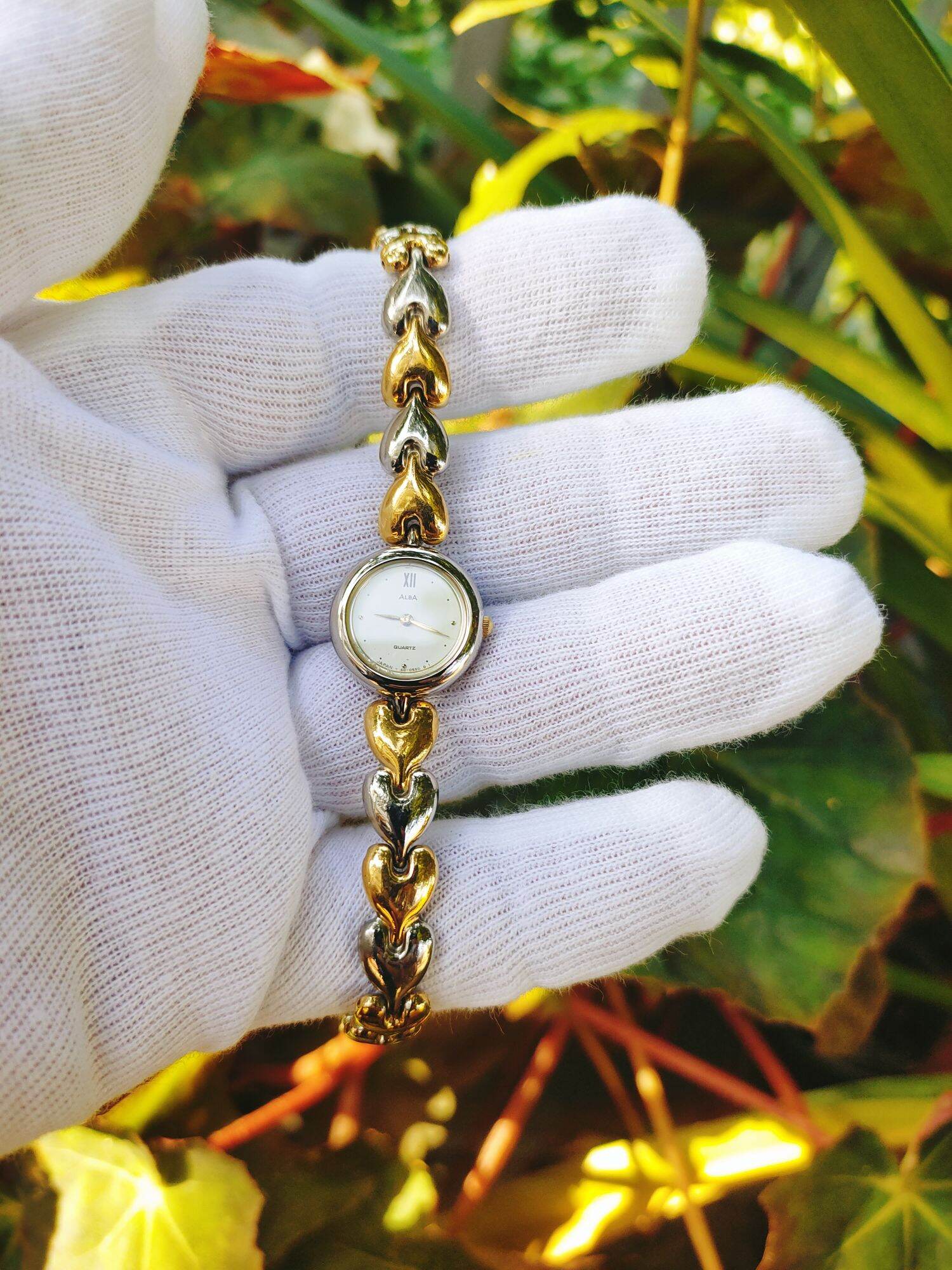 Đồng hồ nữ alba Seiko , mặt tròn, size 18mm, dây khóa zin thép không rỉ