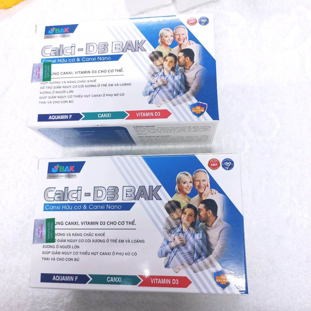 Calci hữu cơ & Canxi nano Calci - D3 BAK