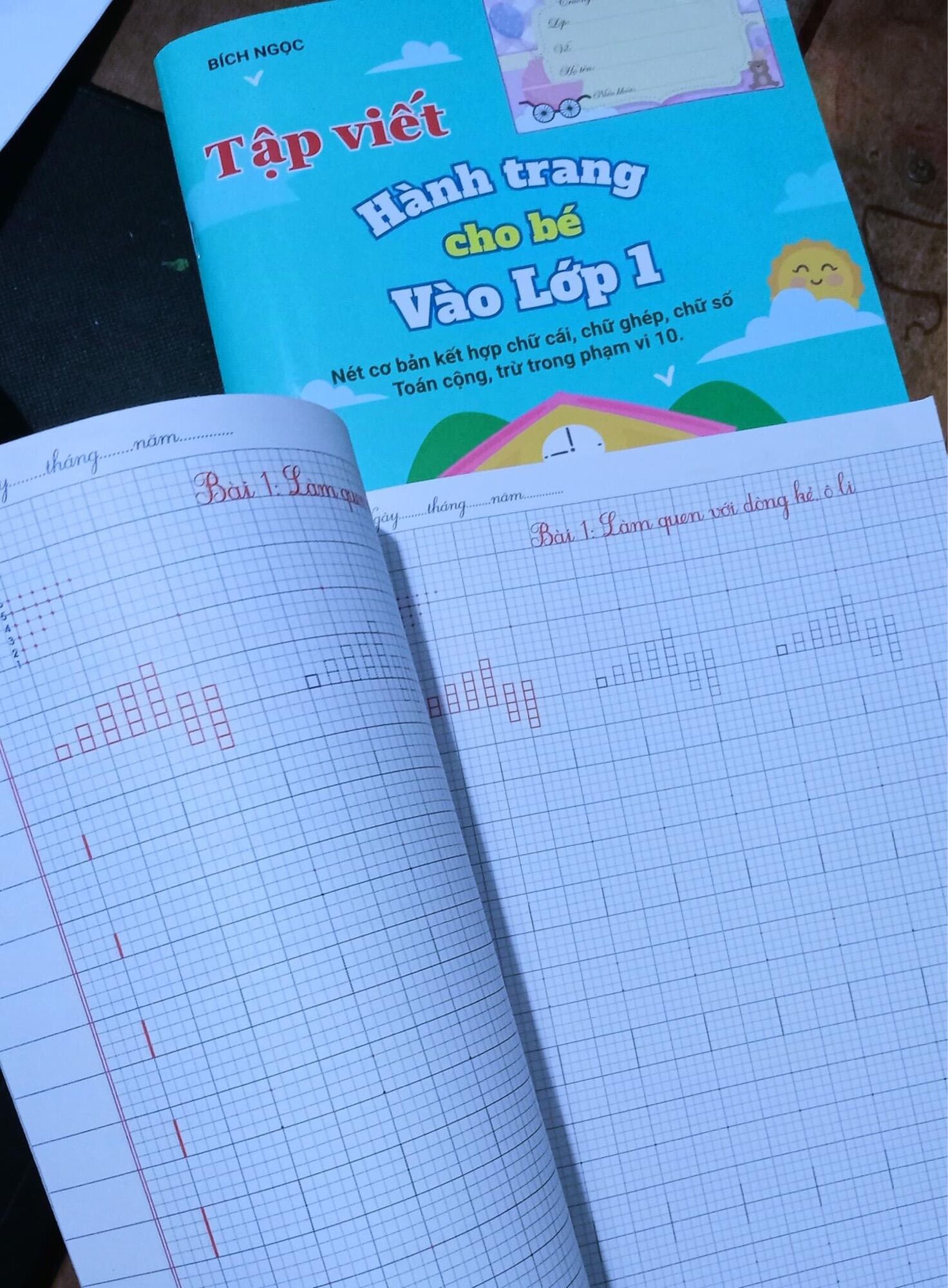 Tập viết hành trang cho bé vào lớp 1