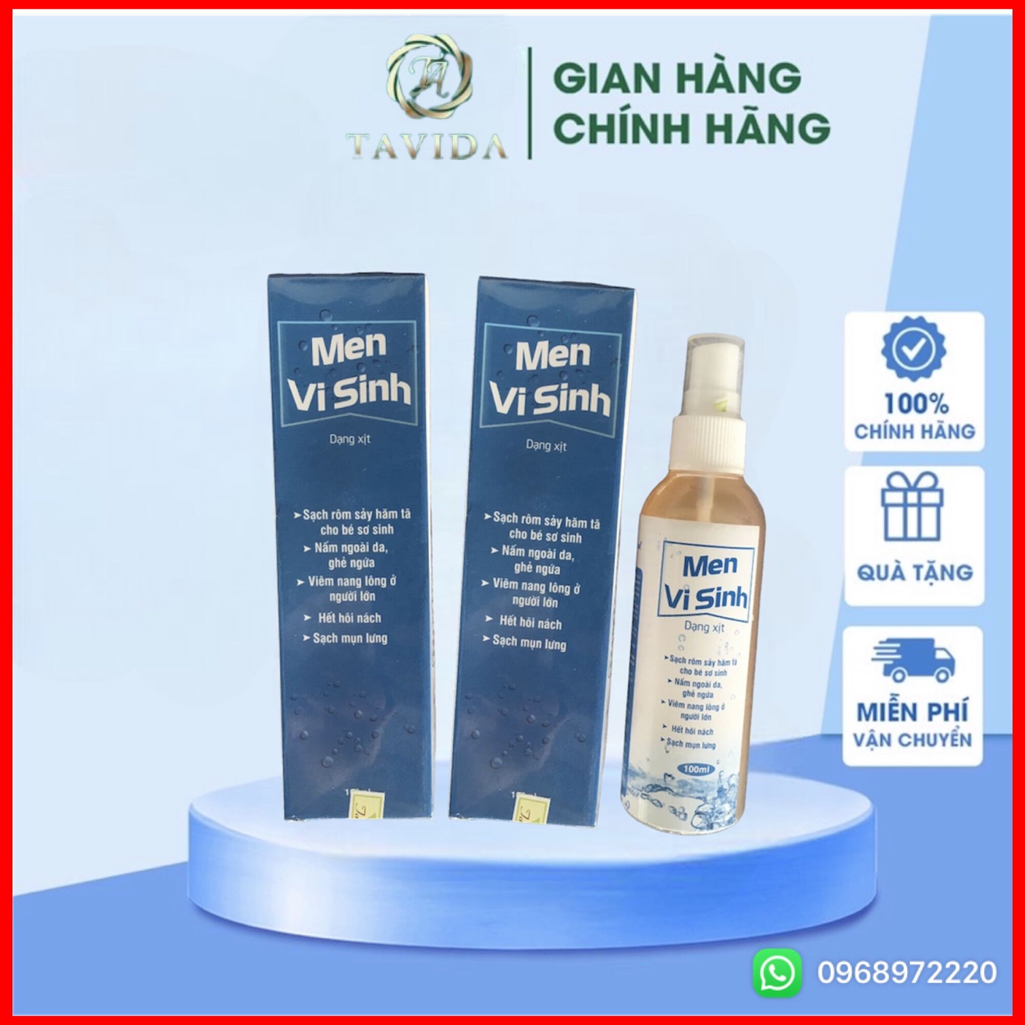 [chính hãng] MEN VI SINH TAVIDA SẢN XUẤT THEO CÔNG NGHỆ NHẬT BẢN DỨT ĐIỂM TÌNH TRẠNG VIÊM CHÂN LÔNG - MỤN LƯNG KHÔNG TÁI PHÁT * dùng ngày 2-3 lần hiệu quả sau 7-14 ngày*