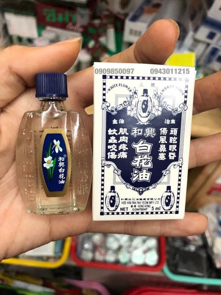 Dầu gió bạch hoa 5ml thái lan