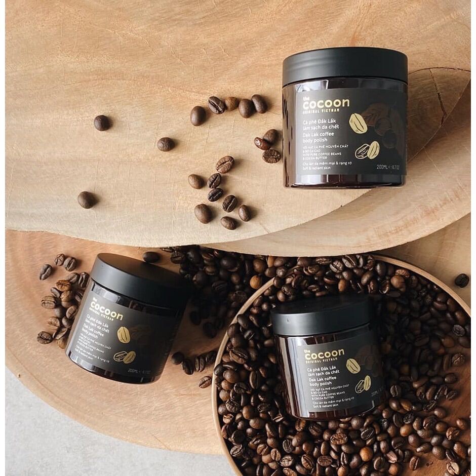 Tẩy da chết body cà phê cocoon - tẩy tế bào chết cà phê đắk lắk cocoon